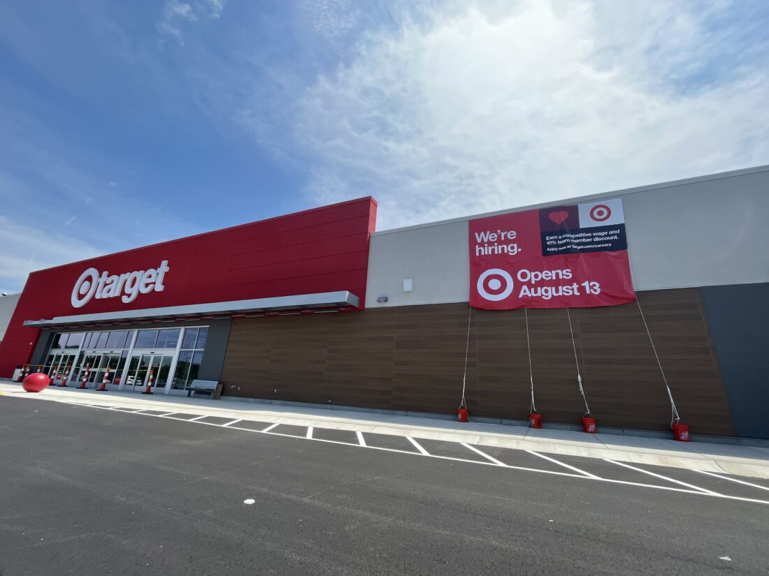 Target Acquired Sign Announces Opening Date For New Store News Target Acquired Sign Announces Opening Date For New Store News